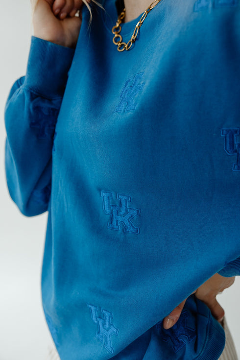 Kentucky Ritter Repeat Lantern Sleeve Crew